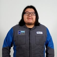 Lube Technician Xavier Lafromboise in Service at Eide Ford