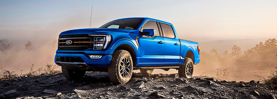 Blue 2026 Ford F-150 Wide
