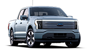 Light blue Ford F-150 Lightning for sale or lease at Stivers Ford of Birmingham in Birmingham AL.