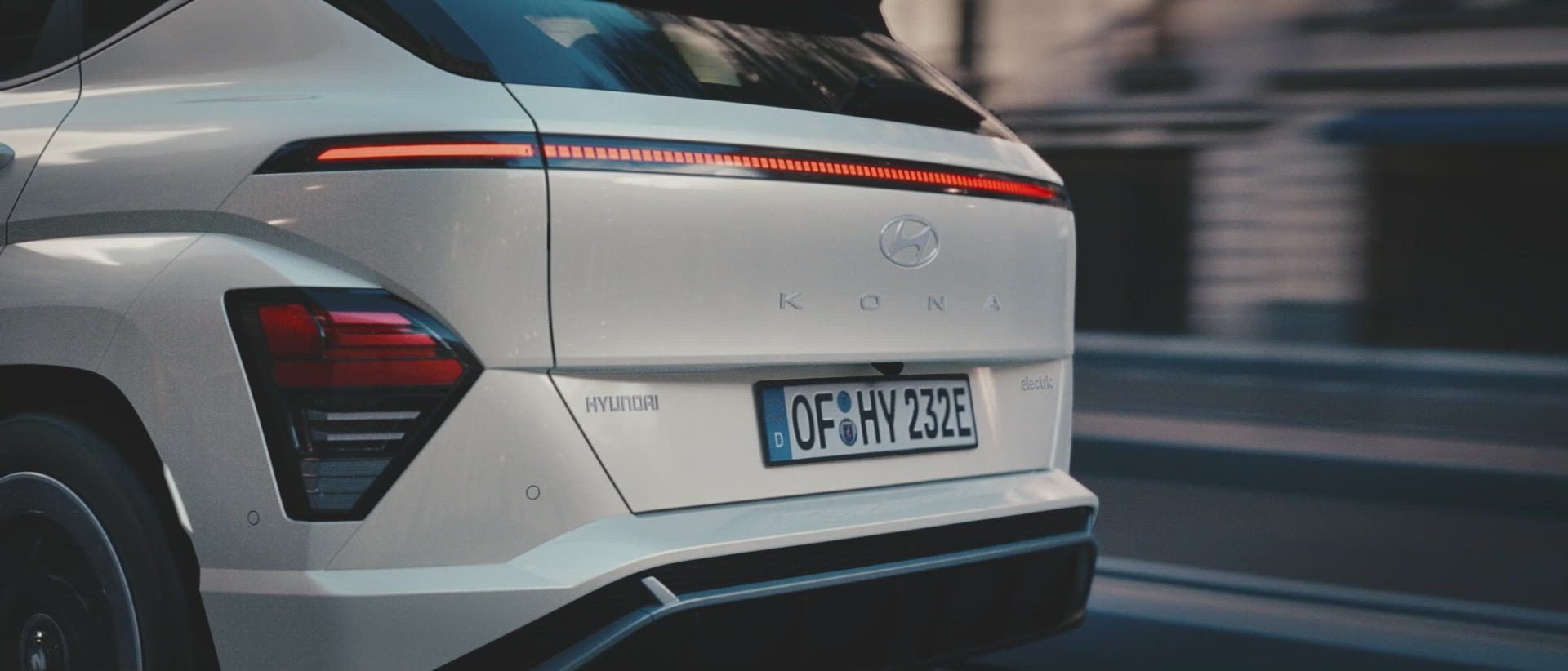 White 2026 Hyundai Kona Rear