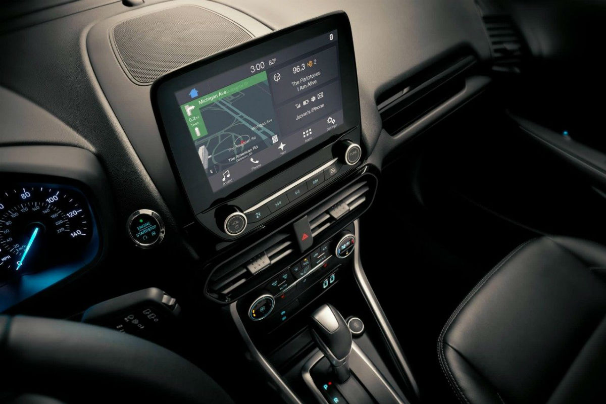 Color touchscreen of the 2018 Ford EcoSport