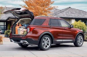2020 Ford Explorer exterior back fascia and passenger side