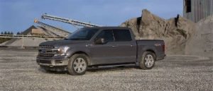 Abyss Gray 2019 Ford F-150 exterior front fascia and drivers side