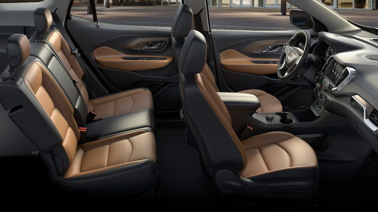 interior view of the all new gmc terrain